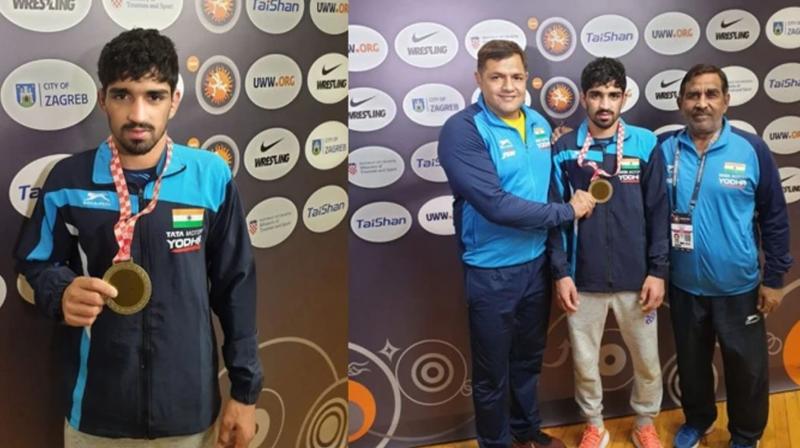 India's Aman won bronze medal in Zagreb Open Wrestling Championship