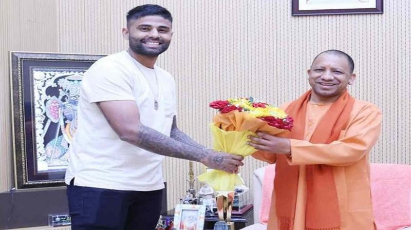 Suryakumar met Uttar Pradesh Chief Minister Yogi Adityanath