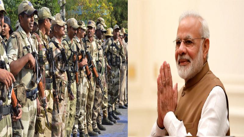 PM congratulates security force personnel on BSF Raising Day