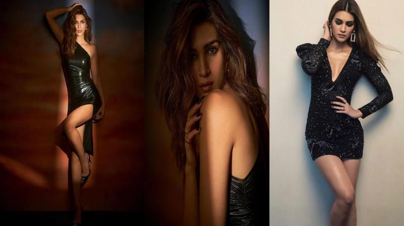 Kriti Sanon sets the internet ablaze with her hot look, looks glamorous wearing a black dress! View photos...