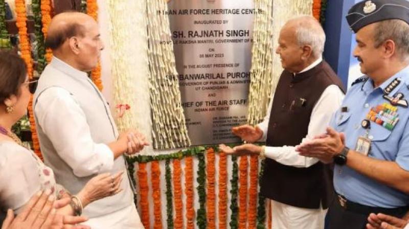 Rajnath Singh inaugurates Air Force Heritage Center in Chandigarh