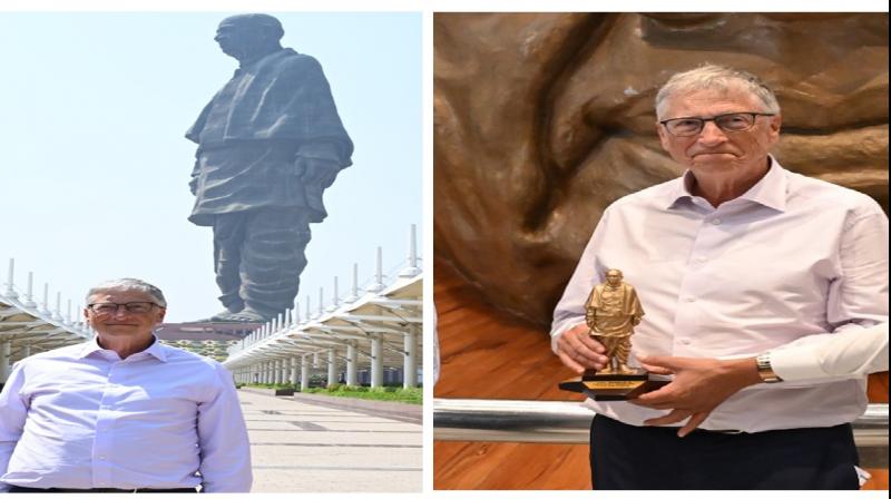 Bill Gates happy after visiting Statue of Unity, shares interesting video