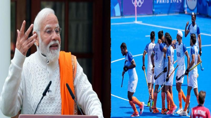 PM Modi congratulated Indian hockey team for their spectacular victory in Paris Olympic 2024