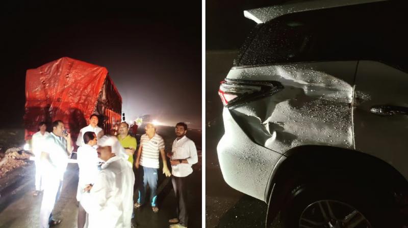 Maharashtra Congress chief Nana Patole's car meets with an accident news in hindi