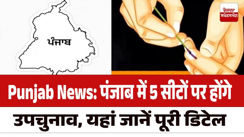 By-elections will be held on 5 seats in Punjab News in Hindi