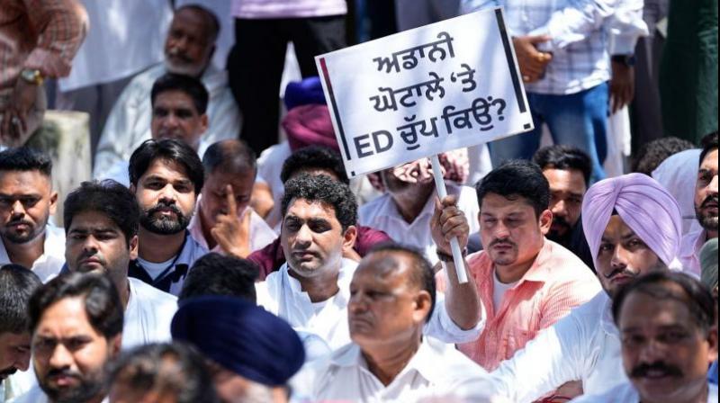 Punjab Congress Protest today in Chandigarh