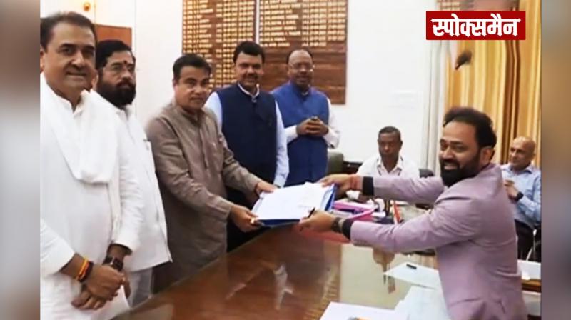 Nitin Gadkari filed nomination for Lok Sabha elections news in hindi