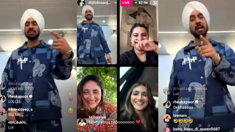 Diljit Dosanjh came live on Instagram, was seen promoting CREW