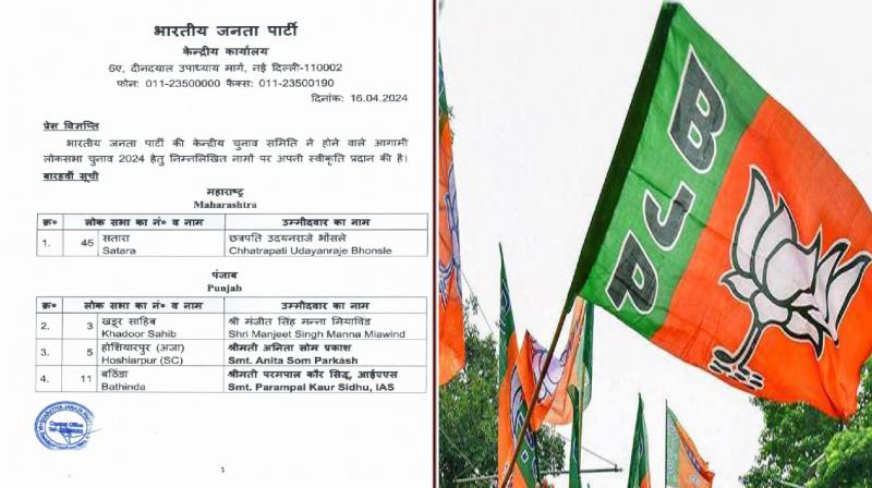 BJP announces 3 more candidates from Punjab news in hindi