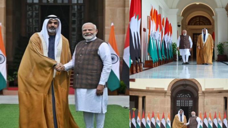 Crown Prince Sheikh Khalid arrives in India on his first two-day visit news in hindi