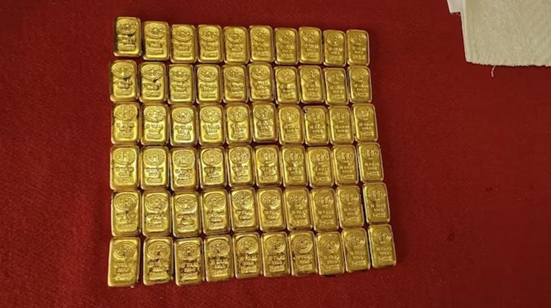 Hyderabad Customs department seized 4.5 kg gold