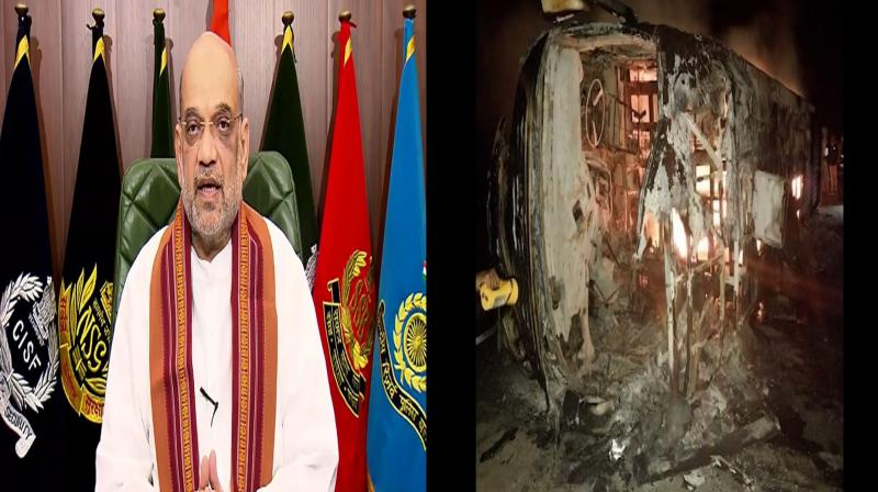 Home Minister Amit Shah expressed grief over the bus accident in Maharashtra