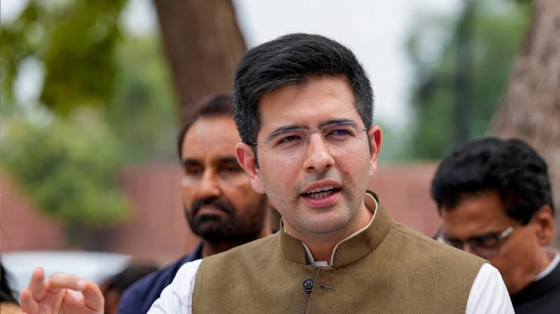 Raghav Chadha reached Arvind Kejriwal's official residence as soon as he returned from abroad