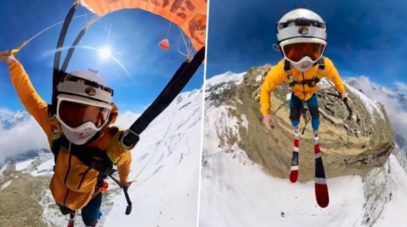 British climber sets Guinness World Record by jumping from 18,753 feet high Himalayan cliff news