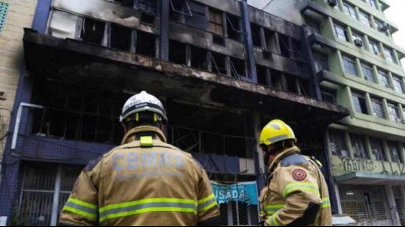 Terrible fire breaks out in Brazilian hotel10 people killed