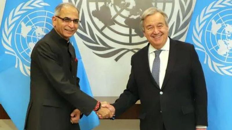  Foreign Secretary Vinay Kwatra calls on UN Secretary General Guterres