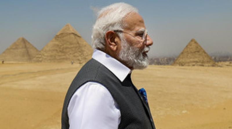 Prime Minister Modi saw the pyramids of Giza