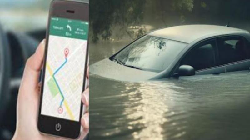 Google Maps: Car reaches river in Kerala due to Google Map, 2 youths narrowly escape