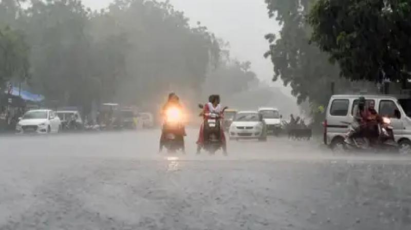 Gujarat Rain many roads in the state filled with water news in hindi