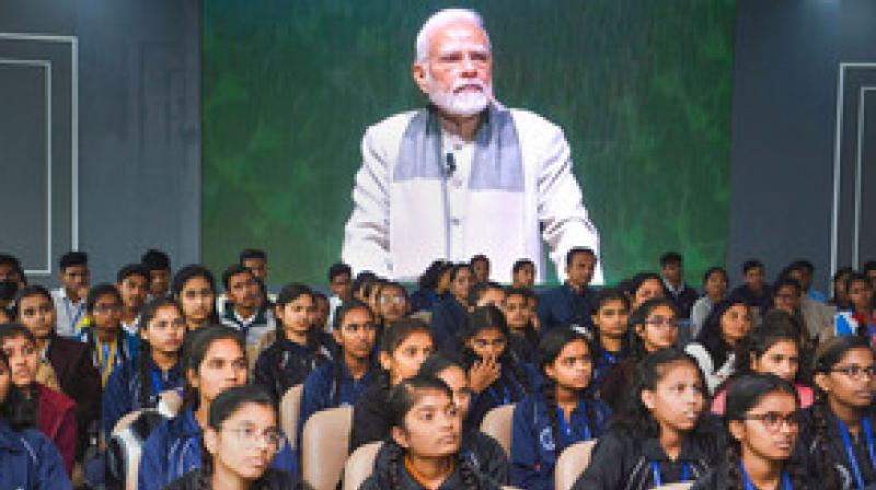 Never go for 'shortcuts', copying has short term gains but long term losses: Modi to students