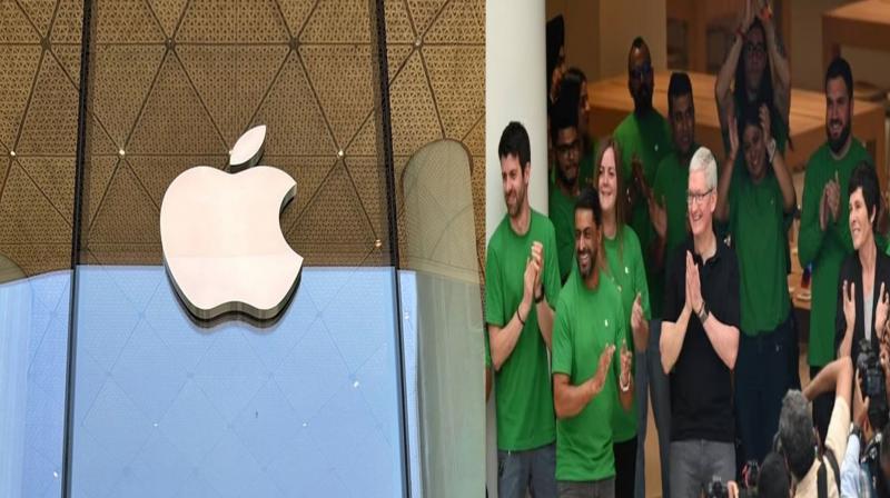 Grand opening of Apple Store in Delhi, Tim Cook welcomes customers, crowds throng