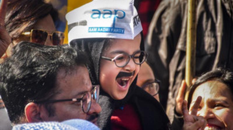 MCD vote count: AAP touches majority mark of 126