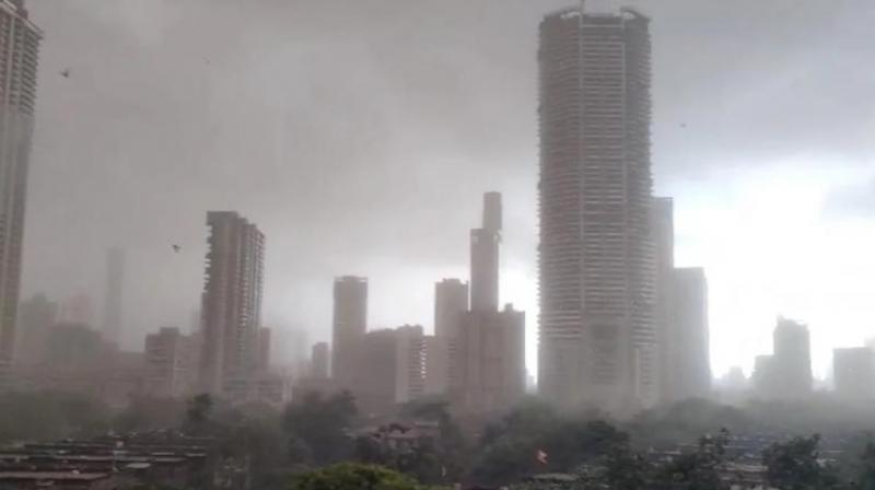 dust storm in Mumbai, weather update news in hindi