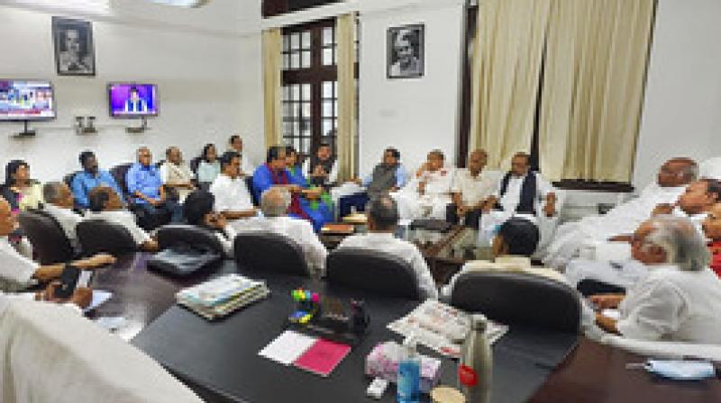 Opposition parties discuss the strategy ahead for the current session of Parliament