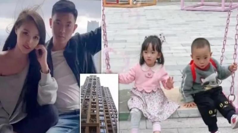 China Couple threw 2 innocent children from 15th floor news in hindi 