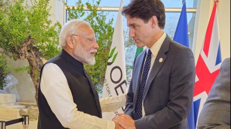 Canadian Prime Minister Trudeau met PM Modi news in hindi
