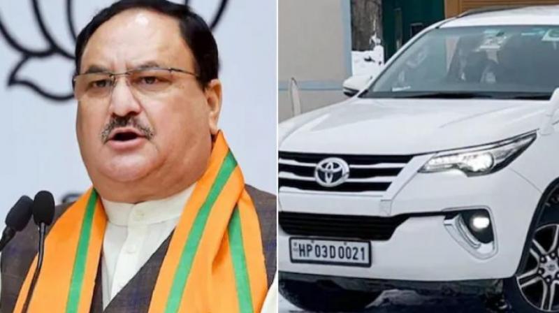 JP Nadda's wife's stolen Fortuner car found in Varanasi news in hindi