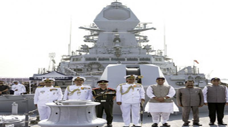 INS Mormugao commissioned into the Indian Navy