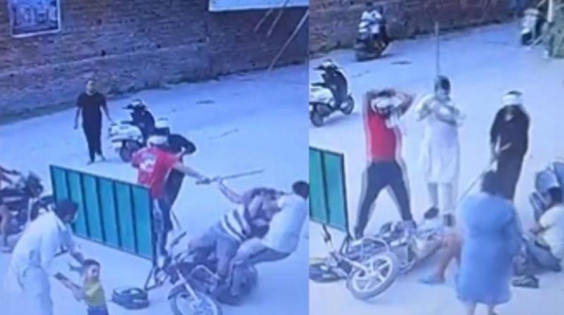 6 Bike-Borne Men Thrash Father With Sticks In Front Of Crying Son Near Mansa School