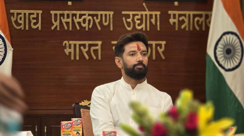 Chirag Paswan takes charge of Food Processing Ministry