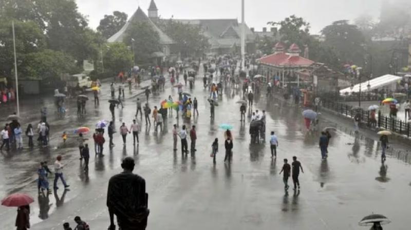 Rain in Shimla, weather report news in hindi