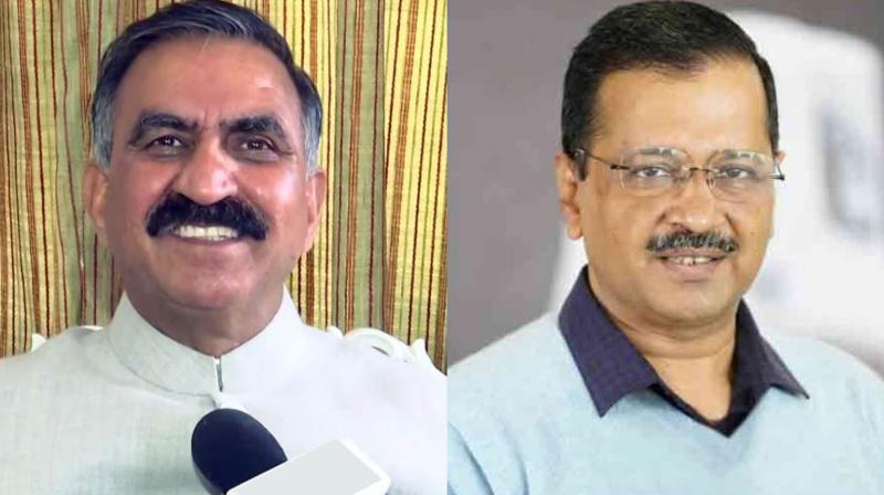 Himachal CM Sukhu discusses water sharing with Kejriwal in Delhi