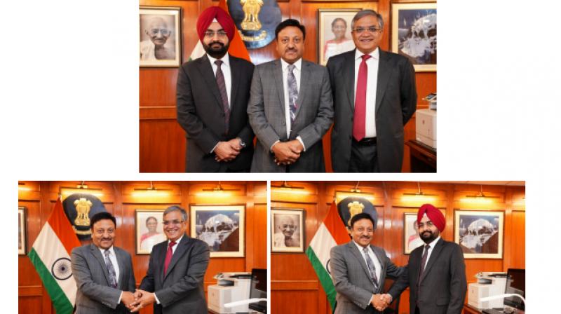 Newly appointed Election Commissioners Gyanesh Kumar and Sukhbir Singh Sandhu took charge