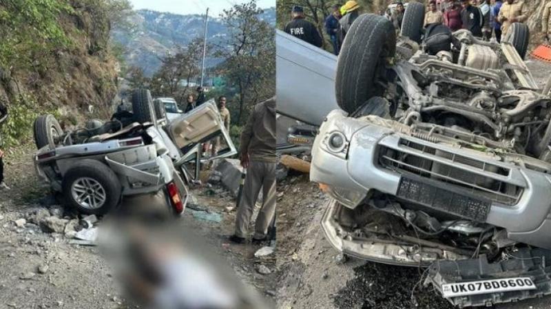 Mussoorie Accident students visiting Mussoorie Car fell into ditch 6 dead