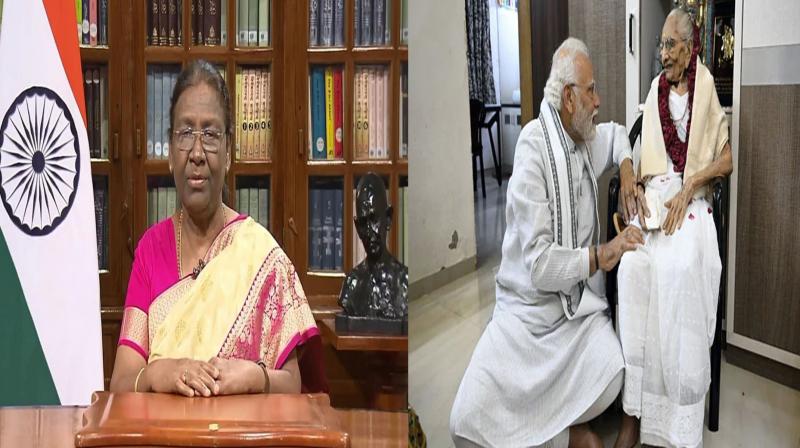 President Murmu condoles the demise of the Prime Minister's mother