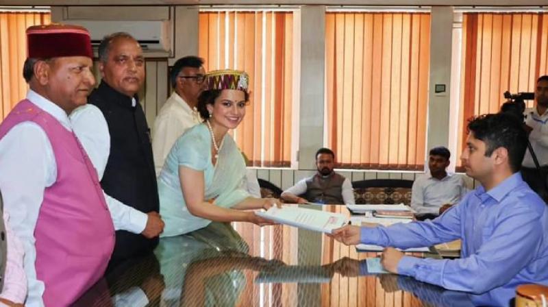 Kangana Ranaut filed her nomination from Mandi news in hindi