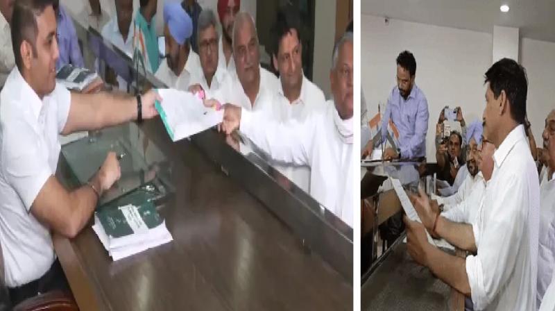 Deependra Singh Hooda filed nomination papers, rohtak news in hindi