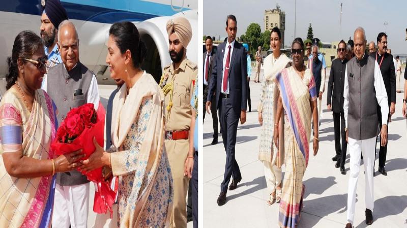 President Draupadi Murmu reached Chandigarh welcomed by Punjab Governor news