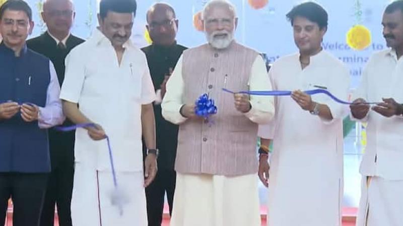 PM Modi inaugurates new terminal building of Chennai airport