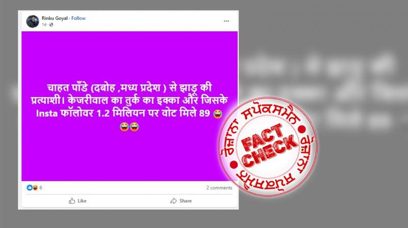  Misleading News Viral Regarding AAP Leader Chahat Pandey Lose In MP Elections 2023