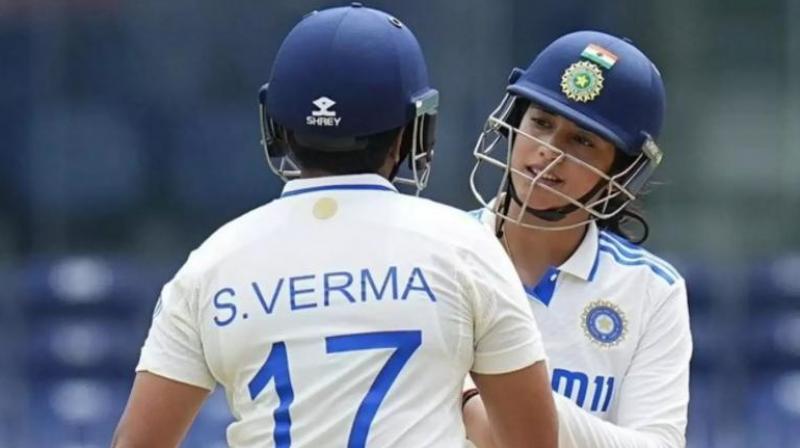 Indian team made biggest team score in women test cricket news in hindi