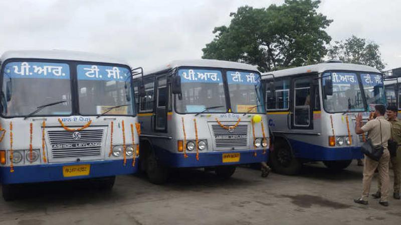 PRTC and PUNBUS unions on strike in Punjab news In  Hindi