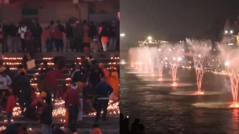 Ram Mandir Deepotsav in Ayodhya Dham saryu ghat(Photo Credit: social media)