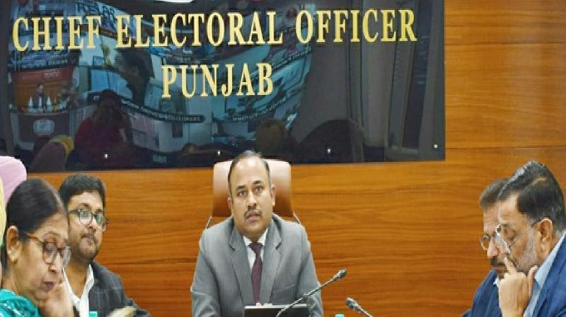 Chief Electoral Officer of Punjab Sibin C released the election program news in hindi