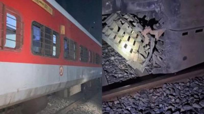  Sabarmati Express 25 coaches derail in Kanpur news in hindi