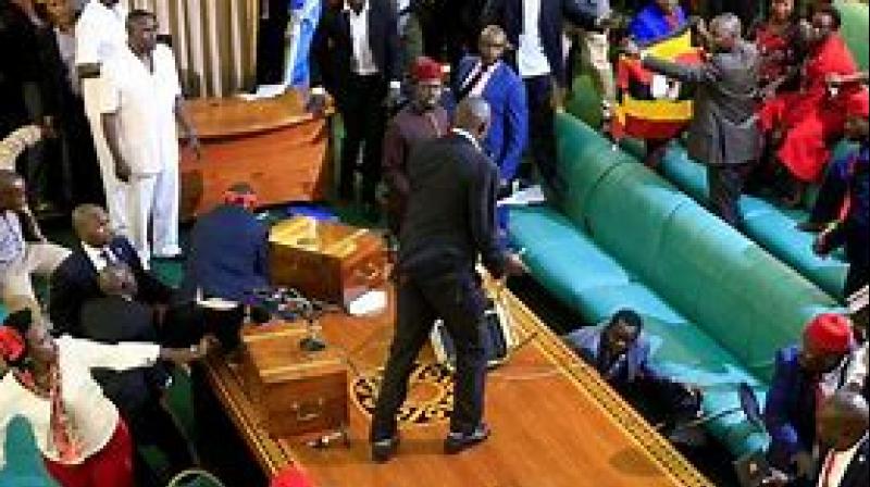 Mp kicked into Parliament, man beats woman over argument